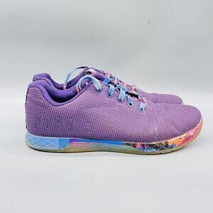NOBULL Shoes Womens 10.5 Mens 9 Purple Lace Up Training Crossfit Gym Sneaker